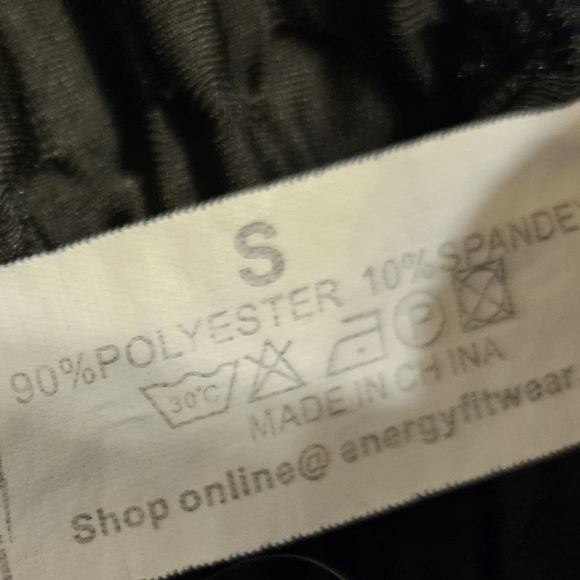 Black Textured Leggings - Picture 3 of 6